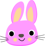 Pink rabbit - Lapin rose